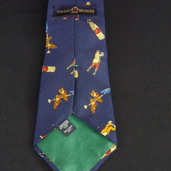 Lot of 6 Tommy Ties 3 Golf Theme Classic Silk - Picture 3 of 15